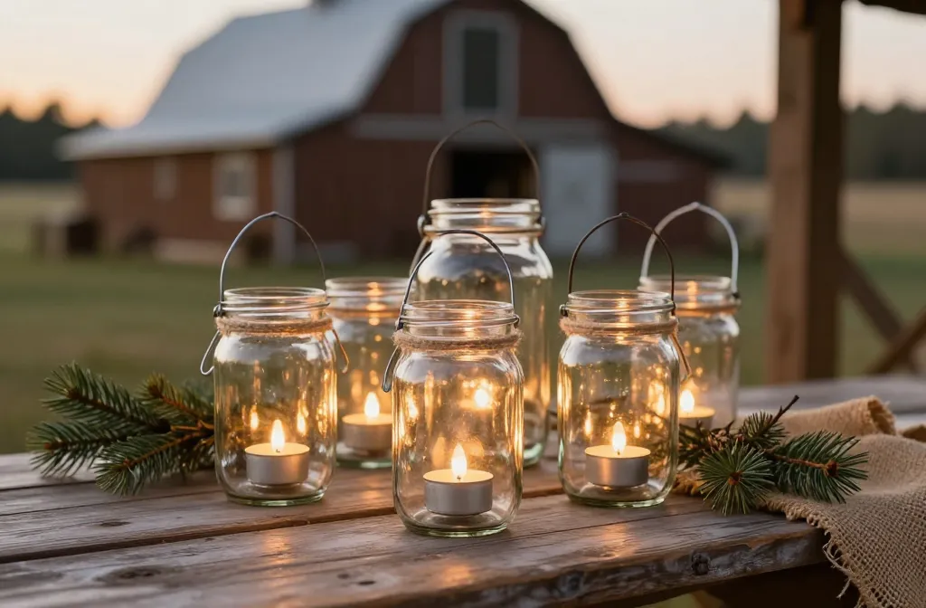 How to Upcycle Glass Jars Into Rustic Farmhouse Lanterns (Easy Diy) Sparkle